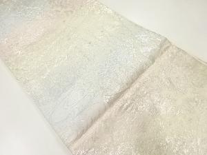 枝梅模様織出し袋帯